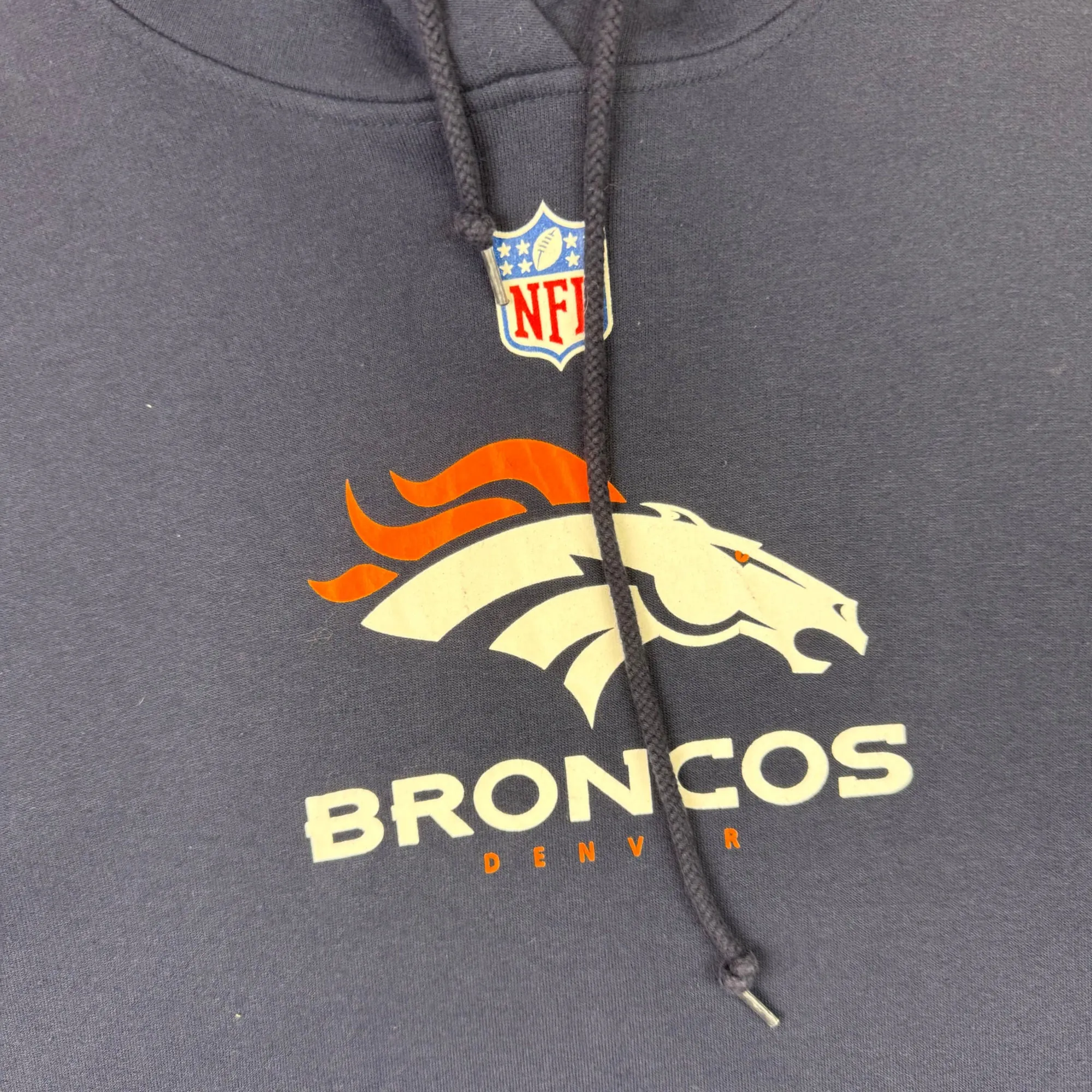 Reebok Denver Broncos NFL Logo Hoodie Navy