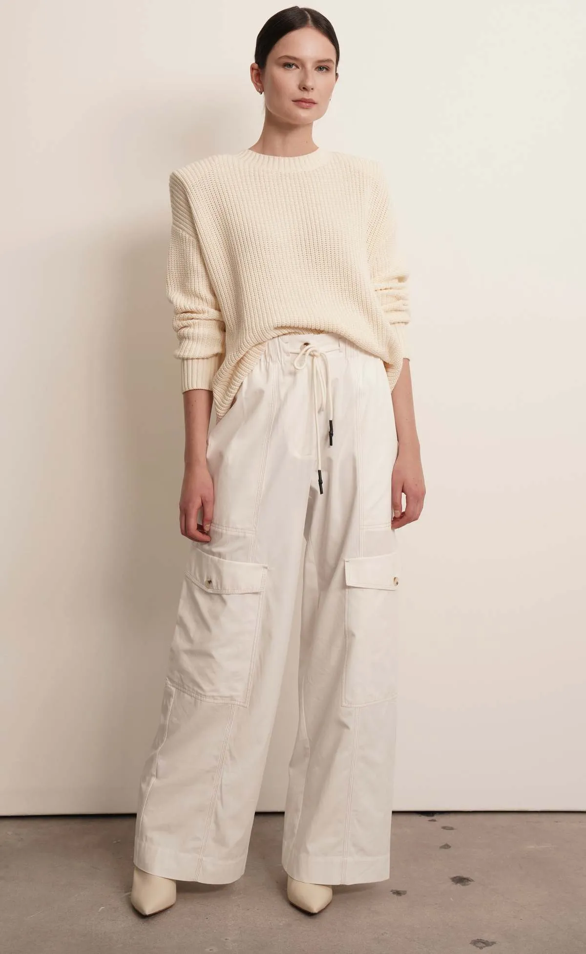 Rene Cotton Sweater - Ivory