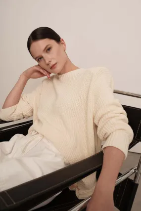 Rene Cotton Sweater - Ivory