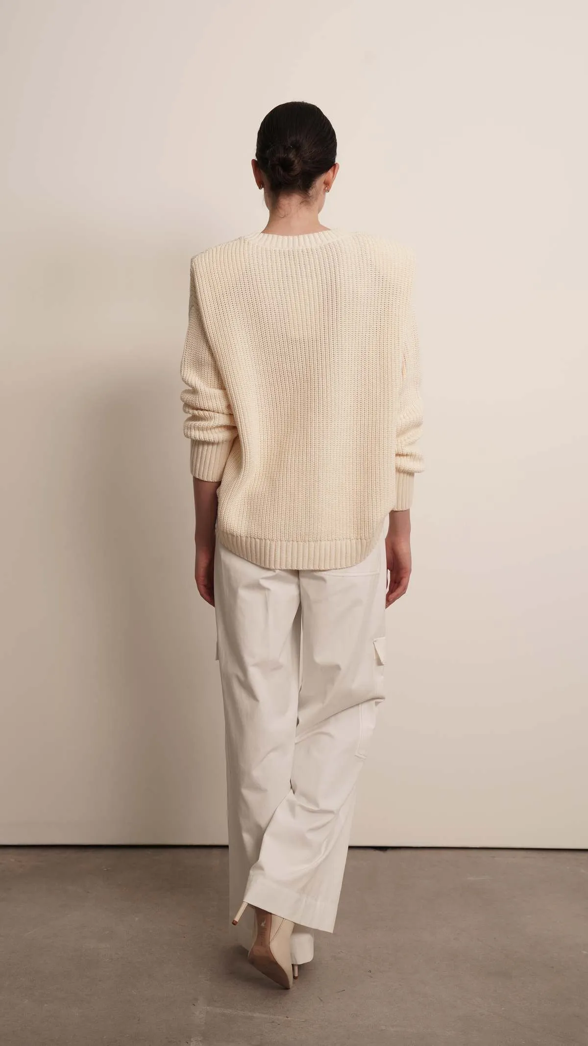 Rene Cotton Sweater - Ivory