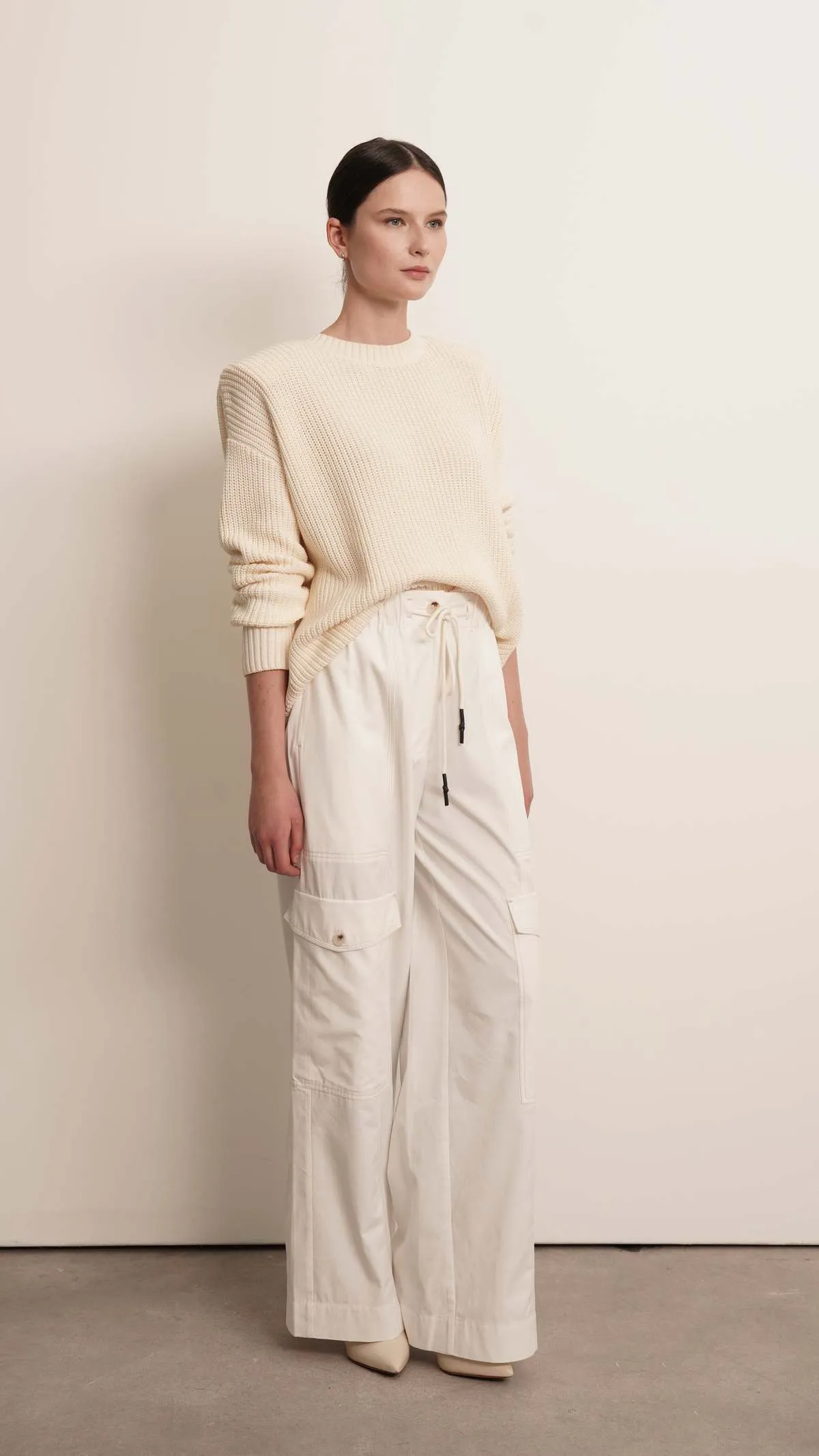 Rene Cotton Sweater - Ivory