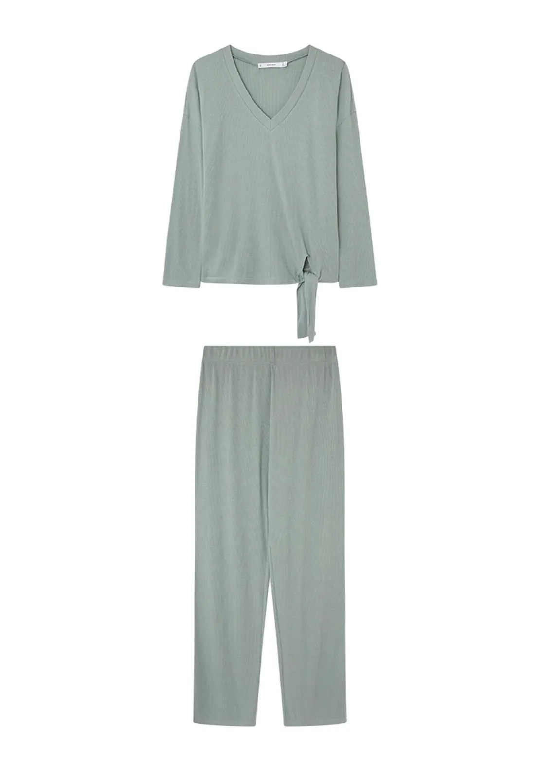 Ribbed Pyjama Set - Green