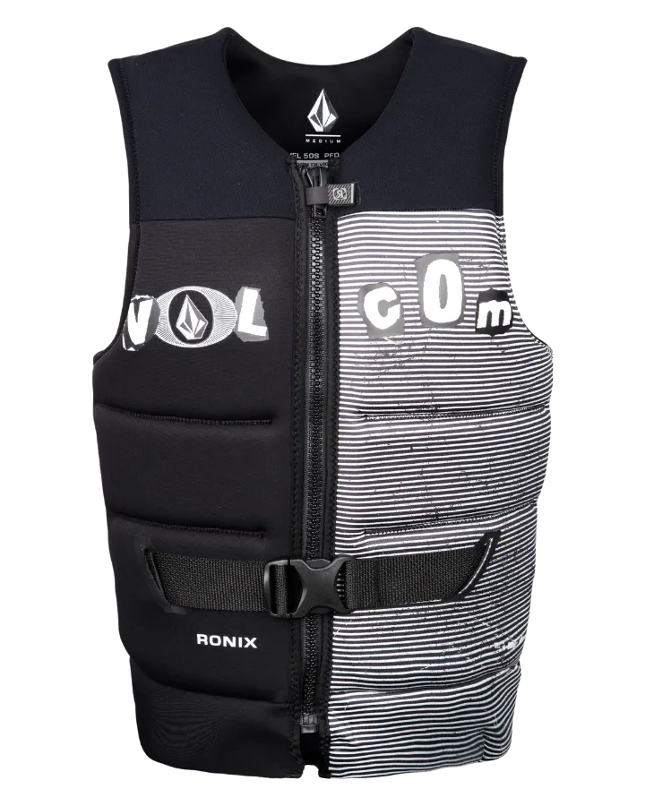 Ronix Volcom L50s Jacket - Black/White Clippings - 2023