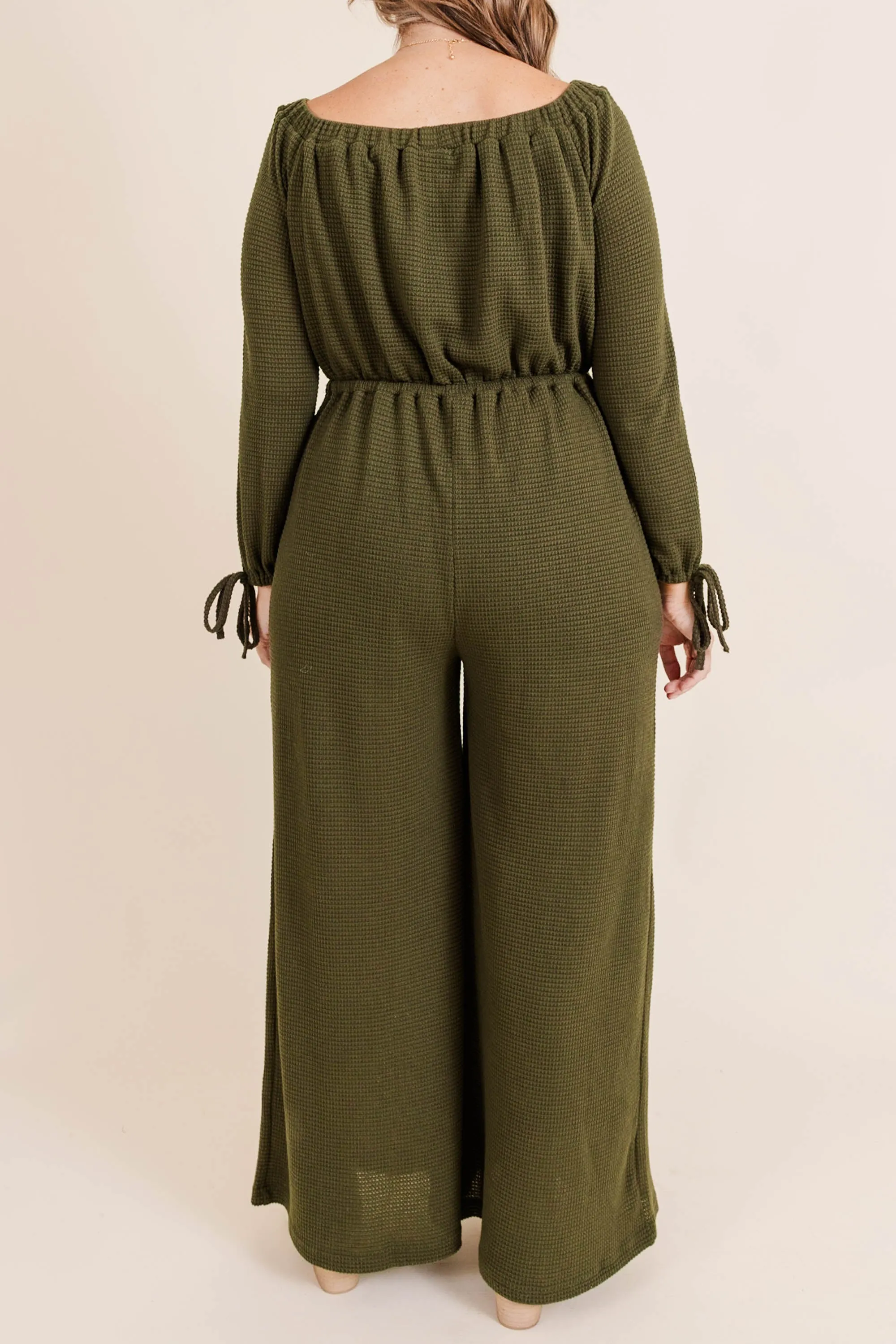 Running On Fumes Jumpsuit, Olive