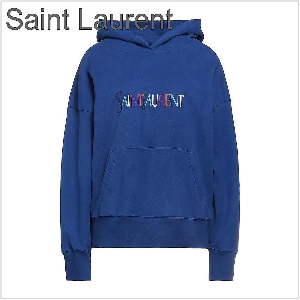 Saint Laurent  |Street Style Long Sleeves Cotton Hoodies & Sweatshirts