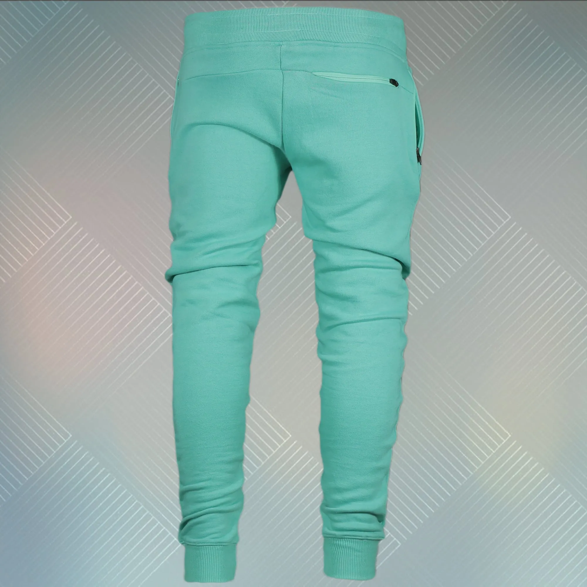 Seafoam Unbasic Fleece Stash Pocket Sunset Park Tapered Jogger Pants | Fleece Seafoam Sweatpants