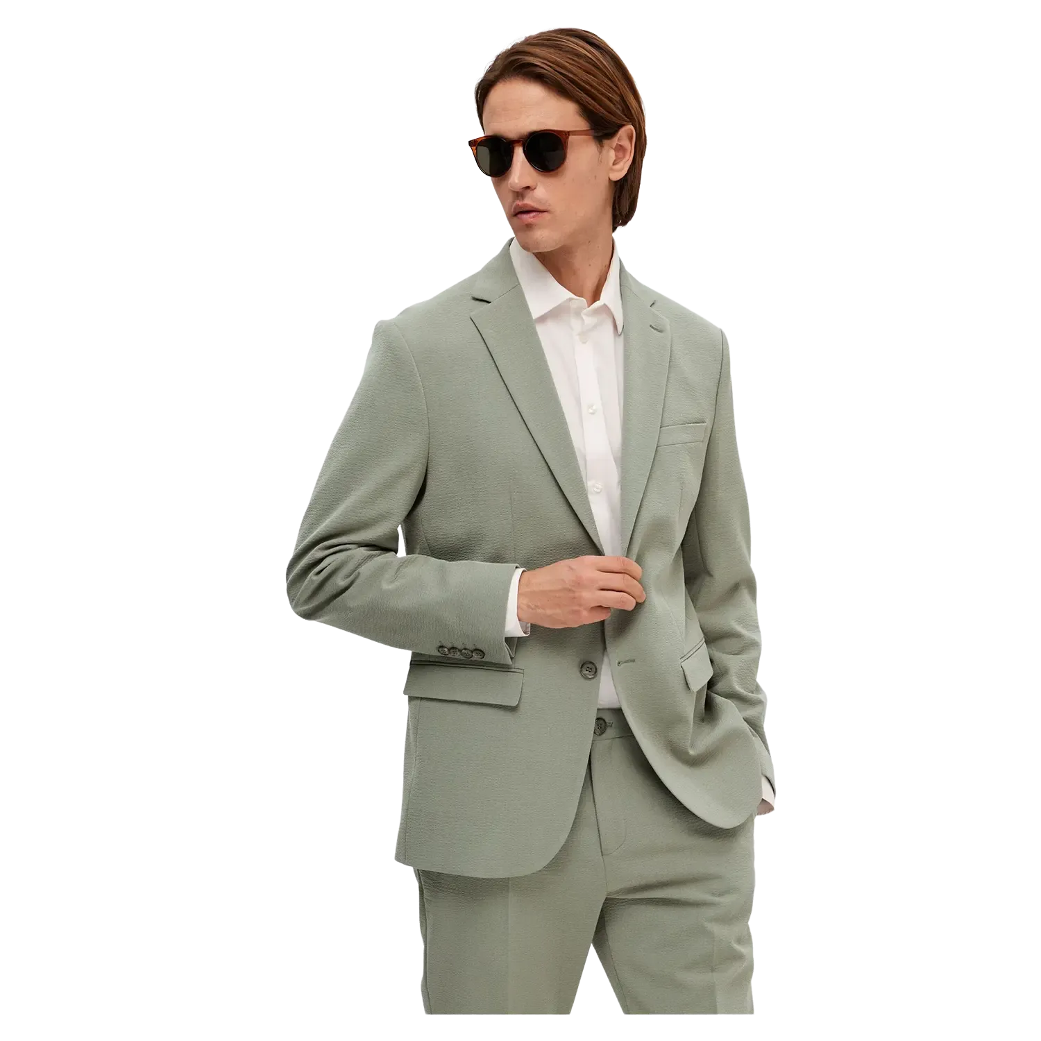 Selected Slim fit Corby Seersucker Blazer