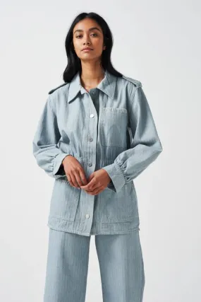 Seventy + Mochi Dani Jacket - Herringbone Denim: Size 10