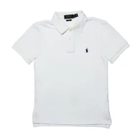 SLIM FIT PIQUE POLO SHIRT Kid White