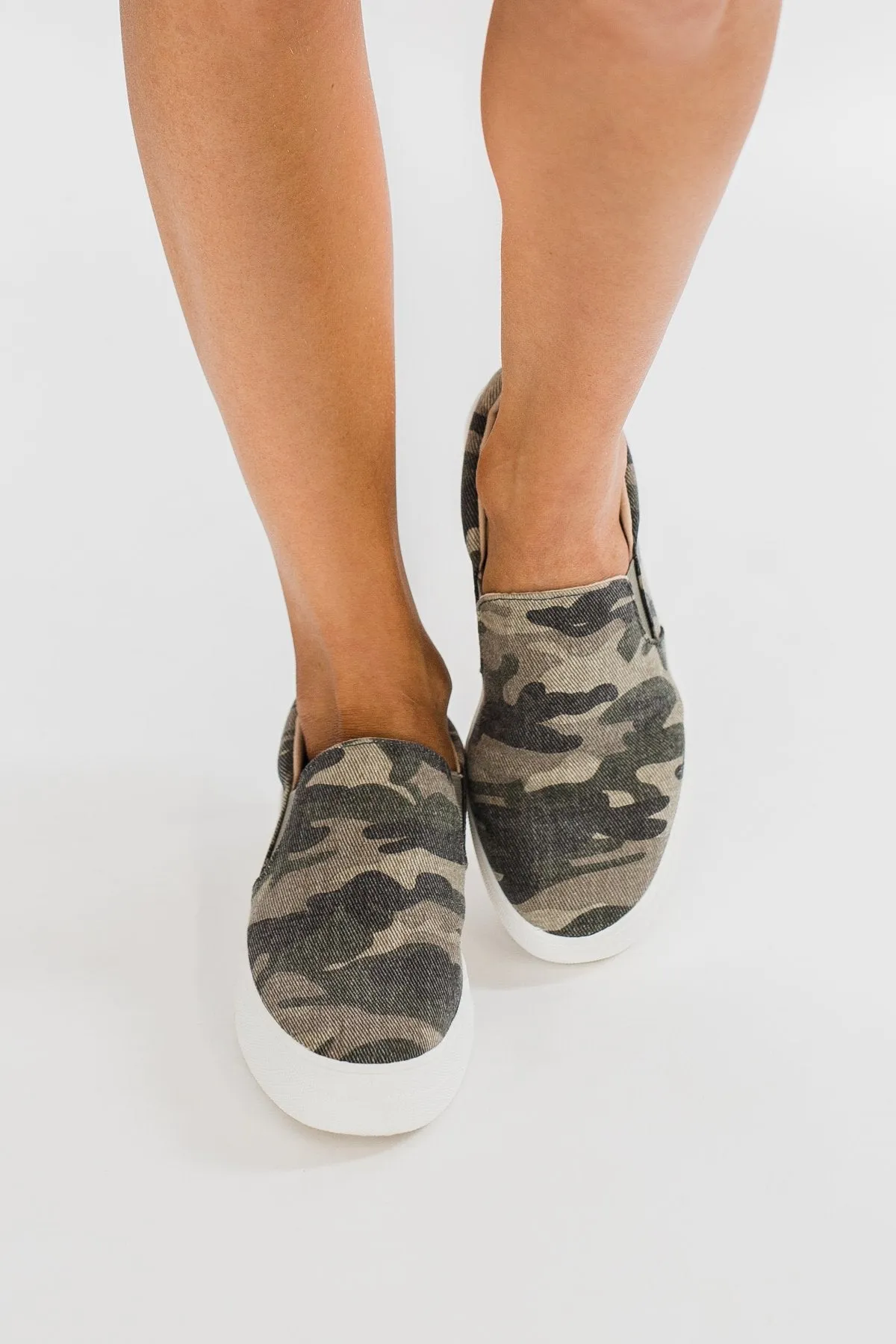 Soda Hike Slip On Sneakers- Camo