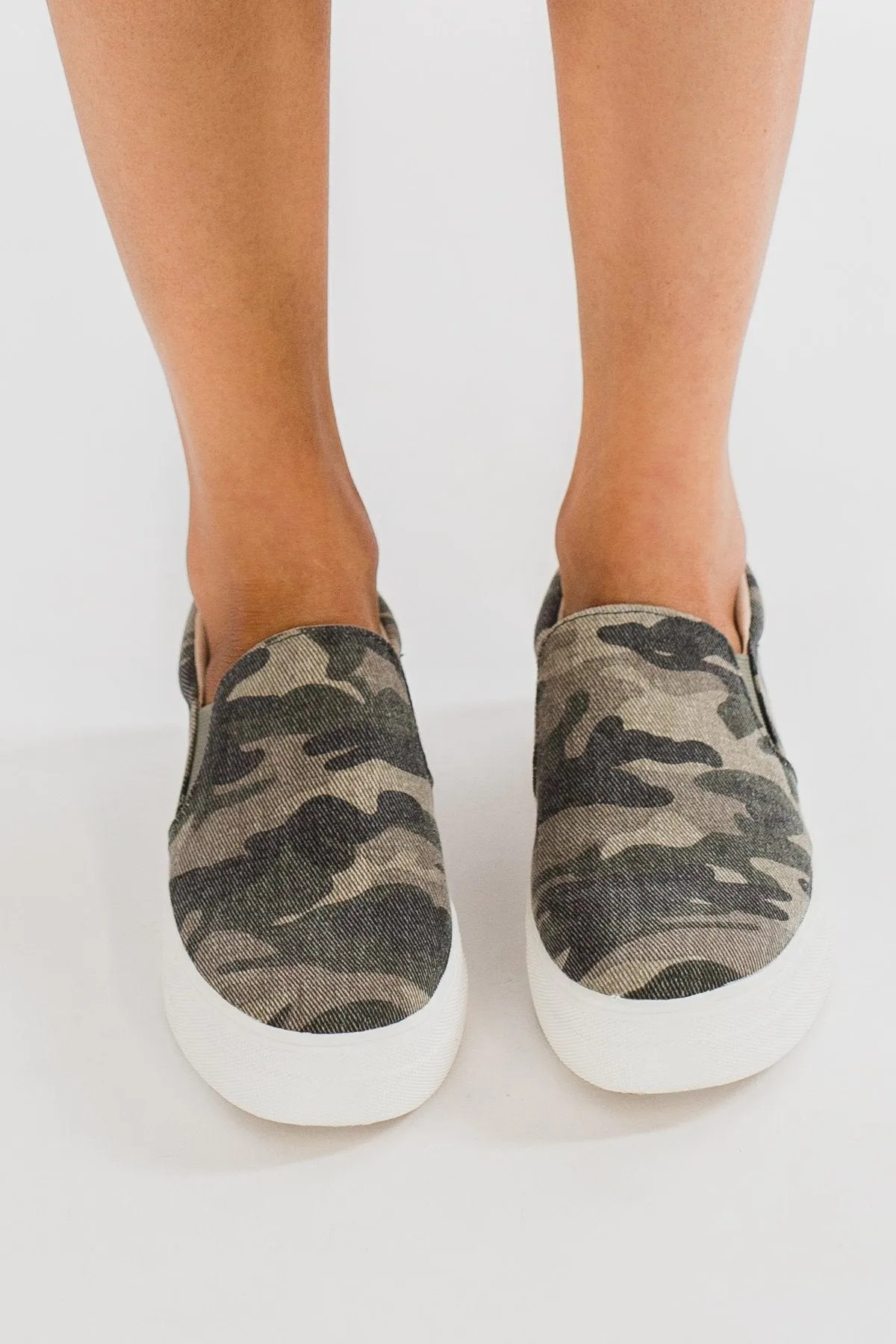 Soda Hike Slip On Sneakers- Camo