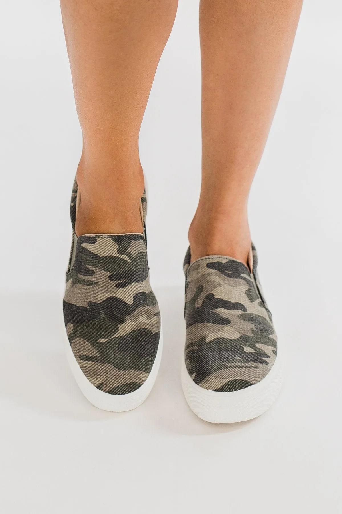 Soda Hike Slip On Sneakers- Camo