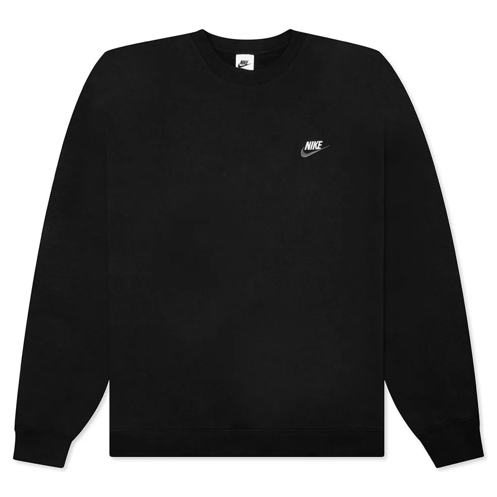 Sportswear Club Fleece Crew - Black/Iron Grey/White