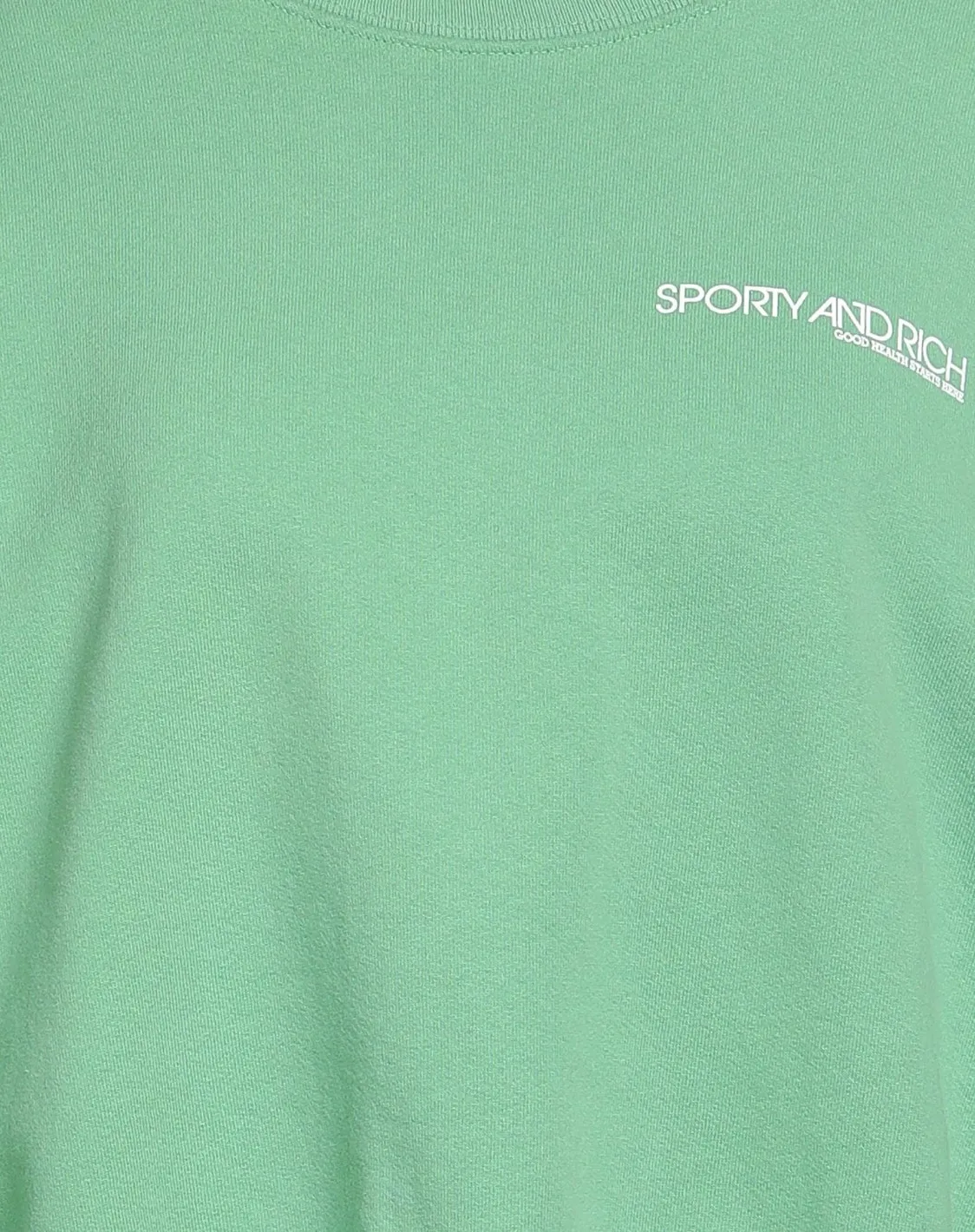 Sporty & Rich  |Crew Neck Sweat Long Sleeves Plain Cotton Logo