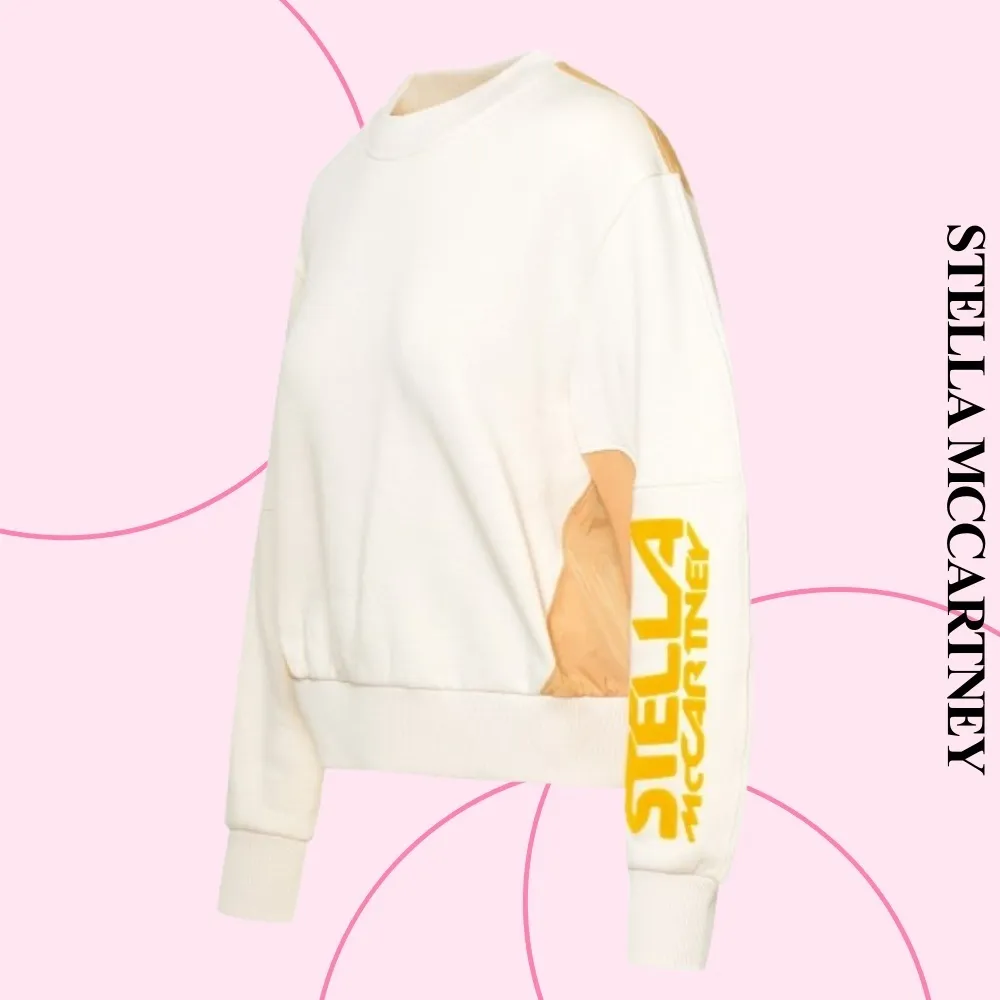 Stella McCartney  |Long Sleeves Cotton Bridal Logo Outlet Hoodies & Sweatshirts