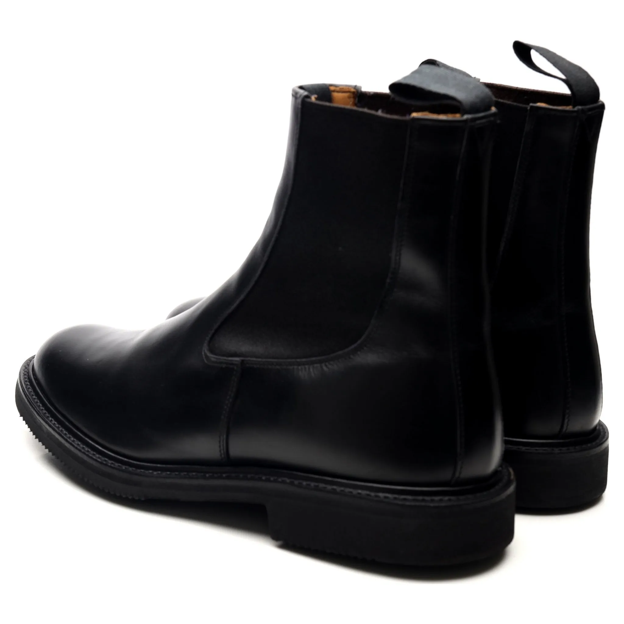 'Stephen' Black Leather Chelsea Boots UK 9