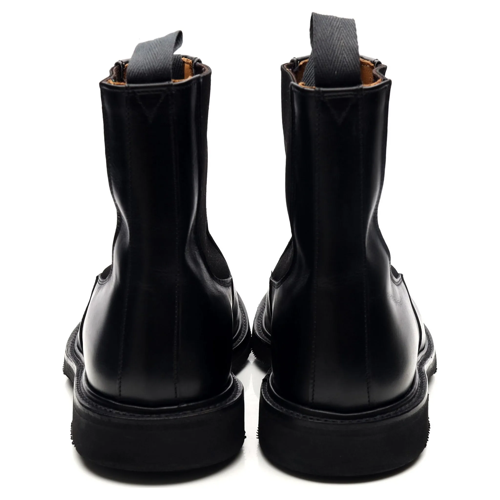 'Stephen' Black Leather Chelsea Boots UK 9