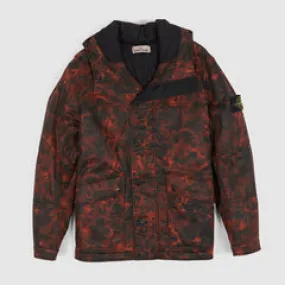 Stone Island Raso Gommato Red Camo- Tortoise Jacket