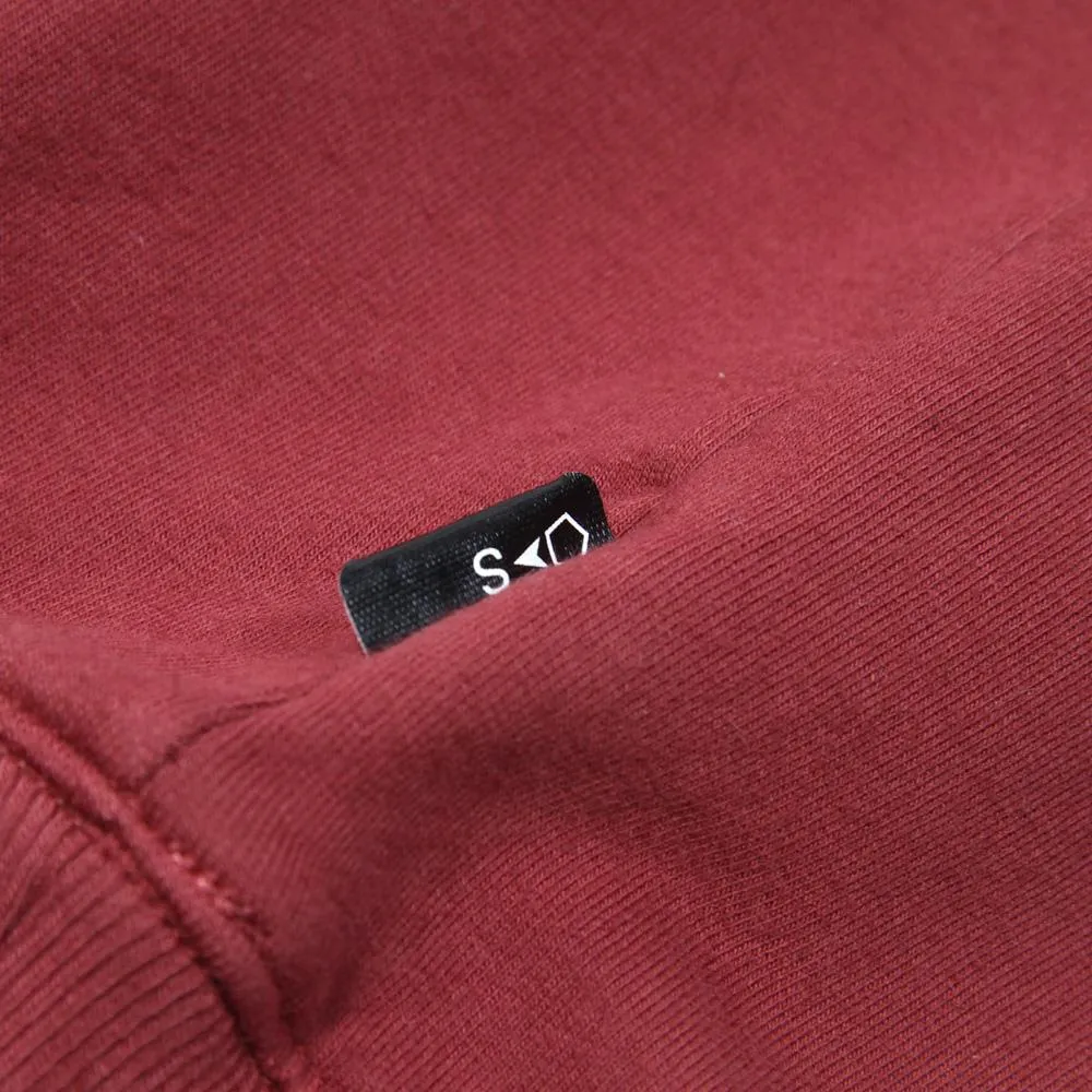 Stone Island Shadow Project Garment Dyed Fleece CrewBordeaux