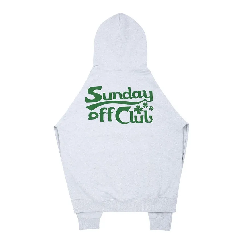 SUNDAYOFFCLUB  |Unisex Street Style Long Sleeves Logo Hoodies