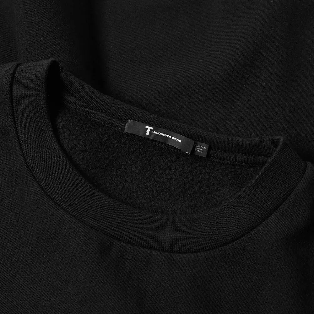 T by Alexander Wang Vintage Fleece Crew SweatBlack