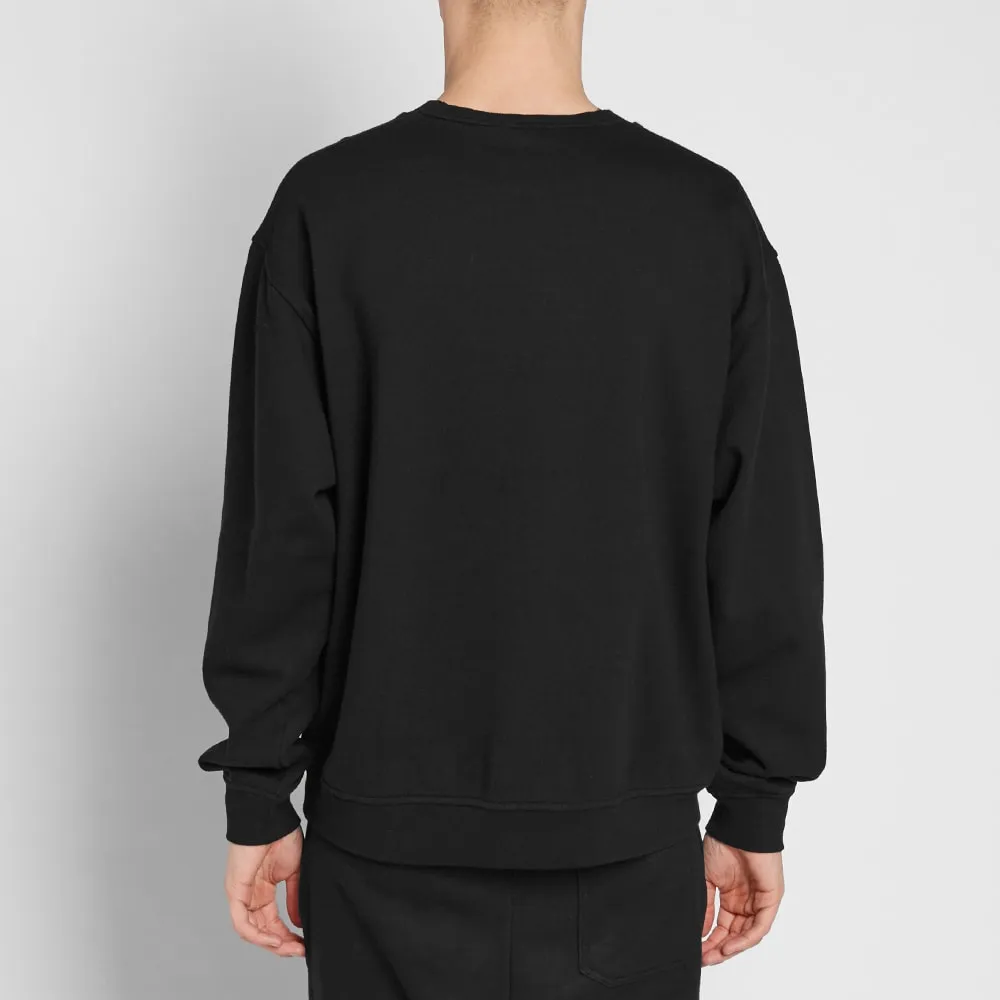 T by Alexander Wang Vintage Fleece Crew SweatBlack