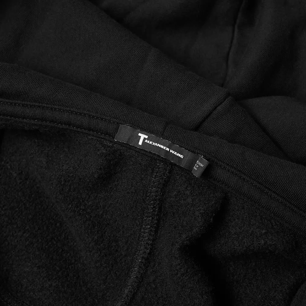 T by Alexander Wang Vintage Fleece Zip HoodyBlack