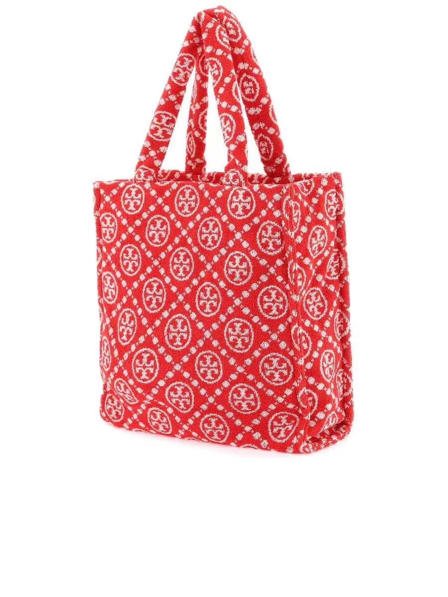 T Monogram Terry Tote Bag