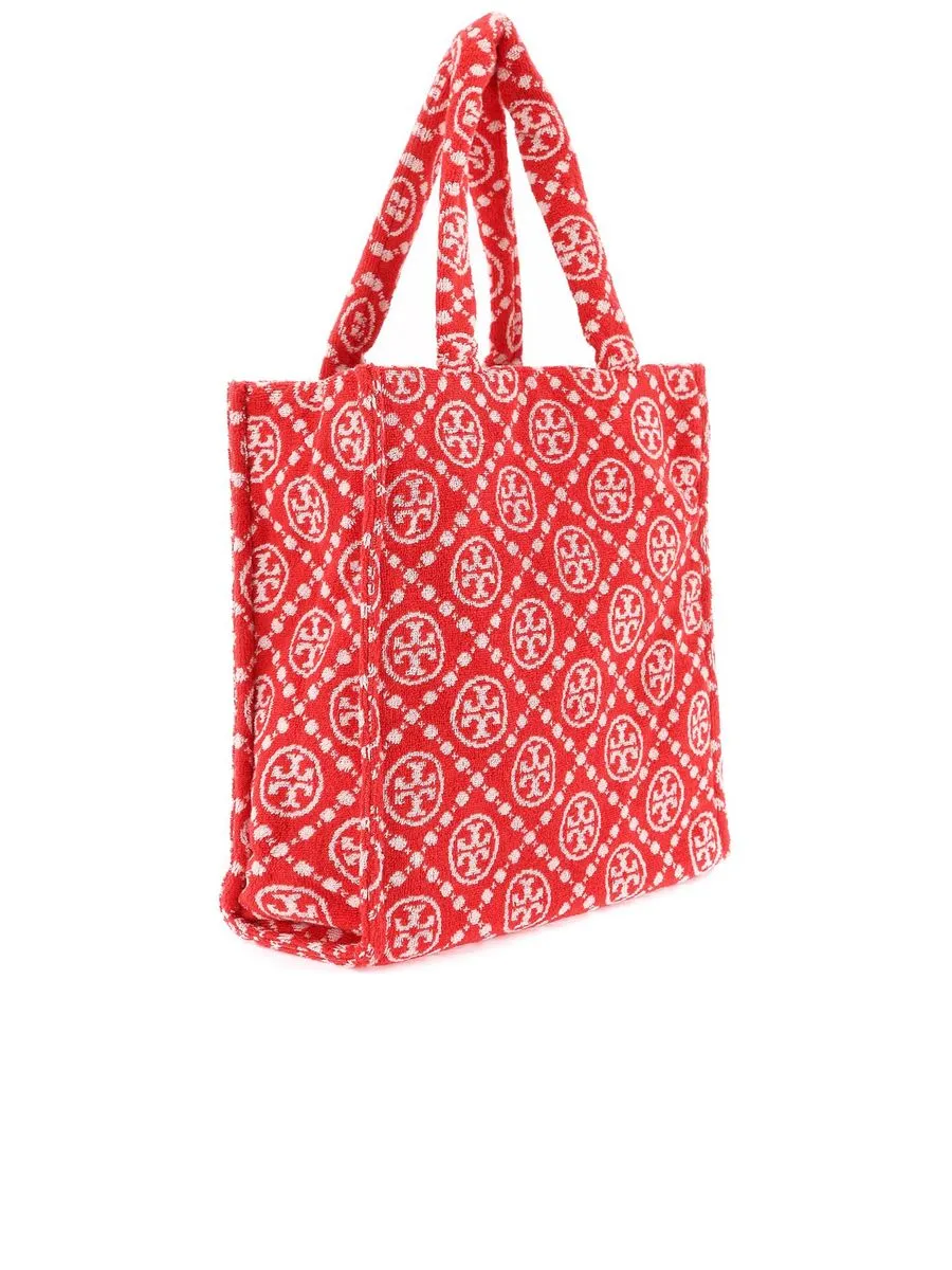 T Monogram Terry Tote Bag