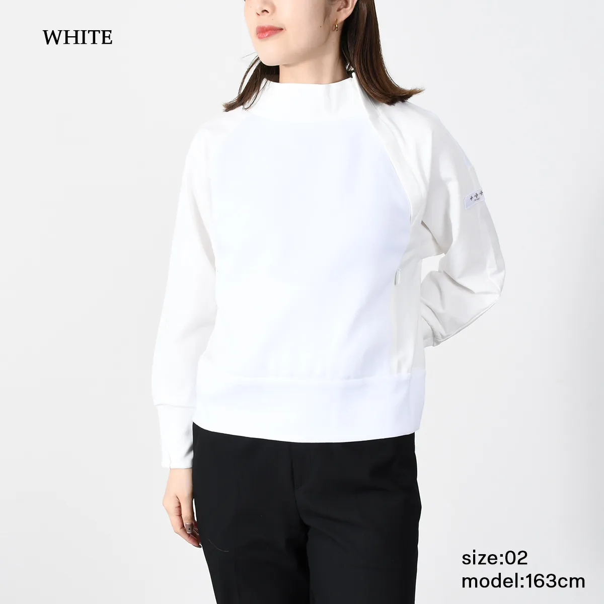 TATRAS  |Nylon Long Sleeves Plain Cotton Medium High-Neck Logo