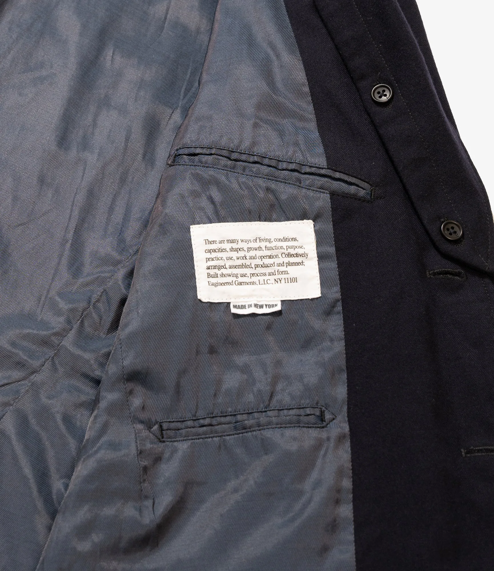 Trans Jacket – Dark Navy Wool Uniform Serge