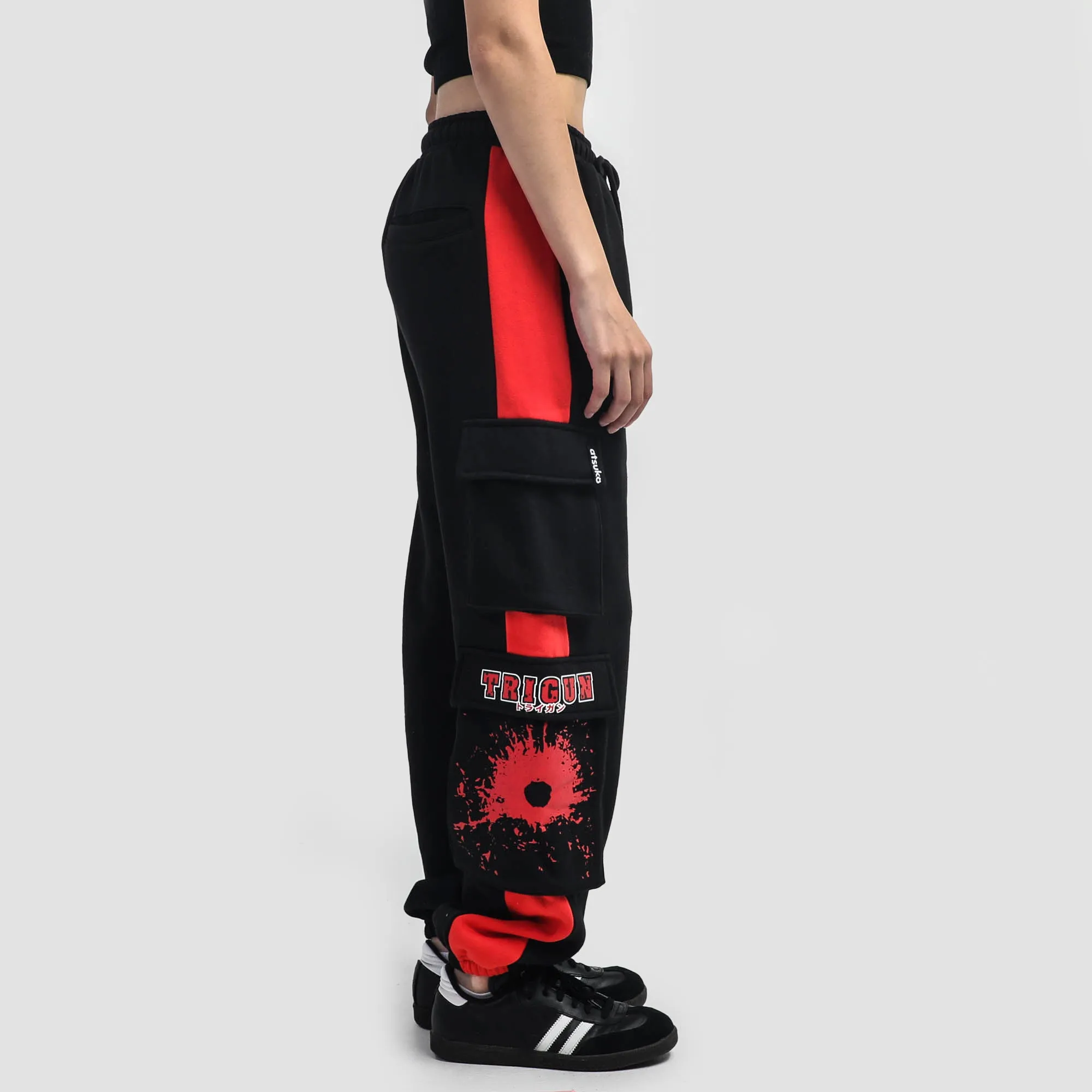 Trigun Black Cargo Sweatpants