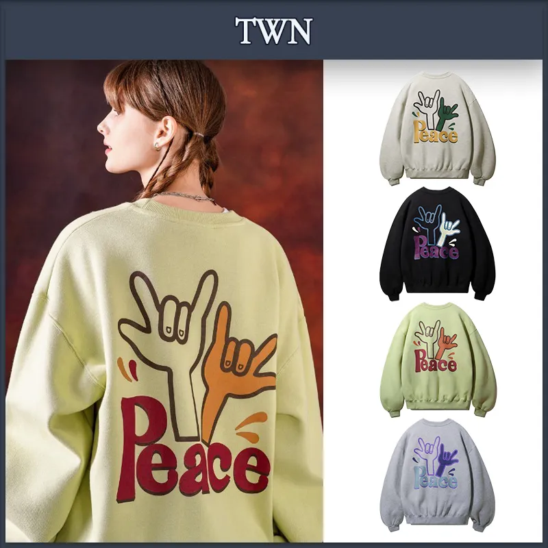 TWN  |Unisex Street Style Hoodies & Sweatshirts