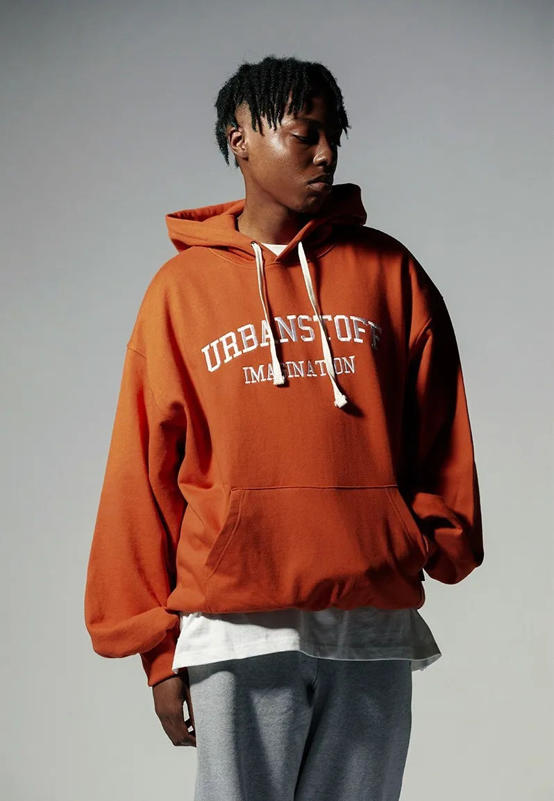 URBANSTOFF  |Unisex Street Style Long Sleeves Cotton Logo Hoodies