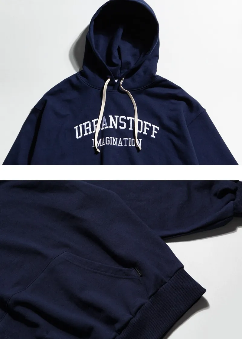 URBANSTOFF  |Unisex Street Style Long Sleeves Cotton Logo Hoodies