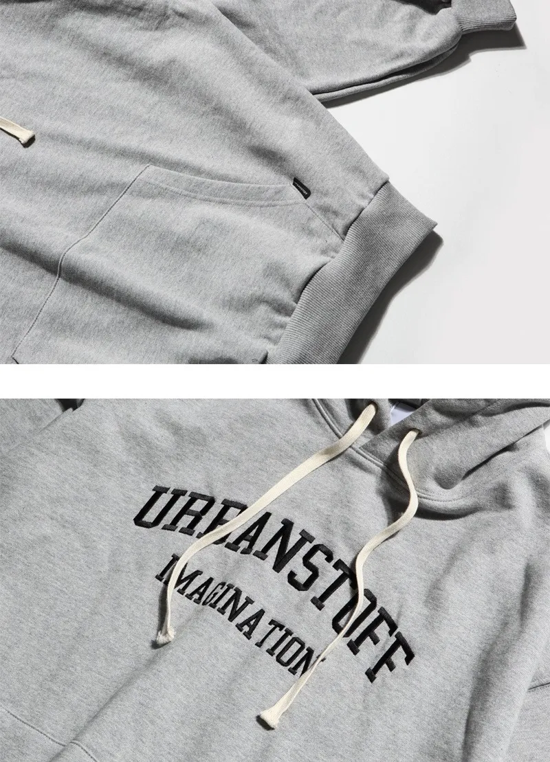 URBANSTOFF  |Unisex Street Style Long Sleeves Cotton Logo Hoodies