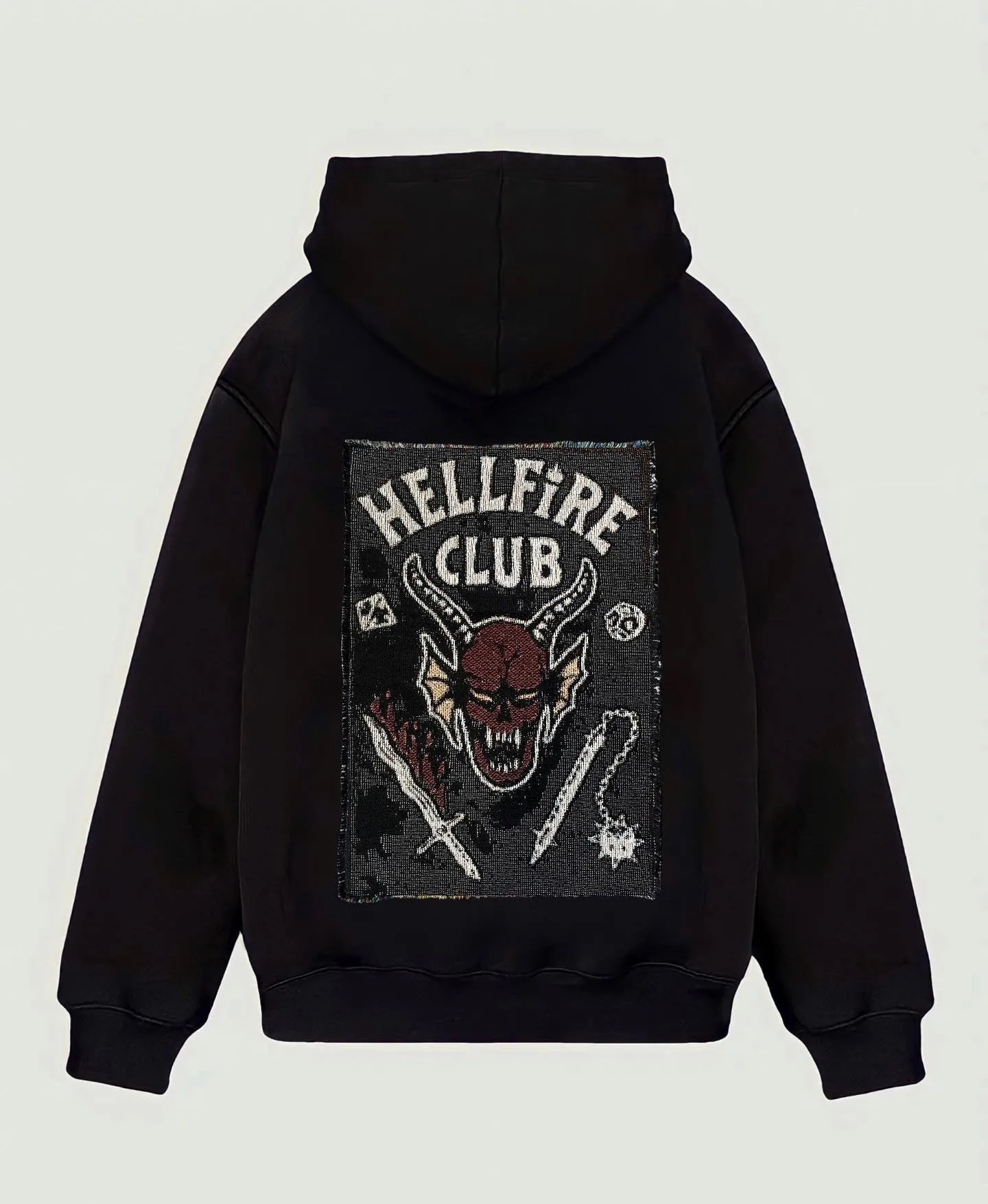 VA-AW22-428 HELLFIRE CLUB TAPESTRY HOODIE