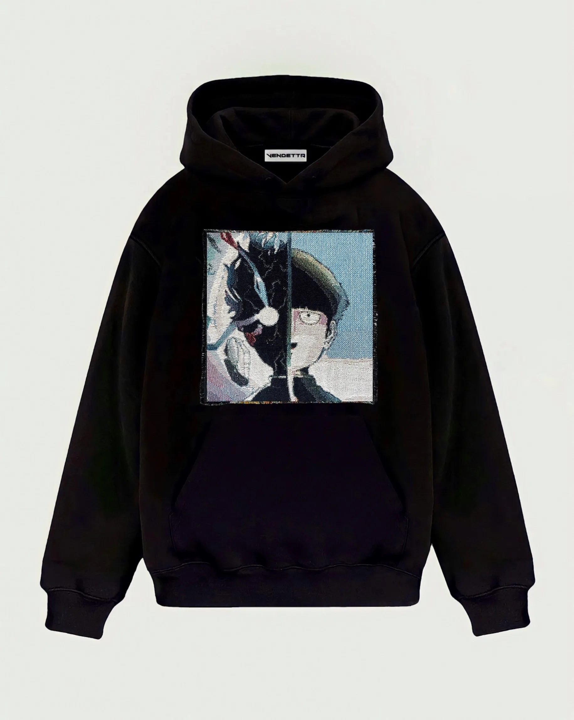 VA-SS22-400 MOB PSYCHO 100 TAPESTRY HOODIE