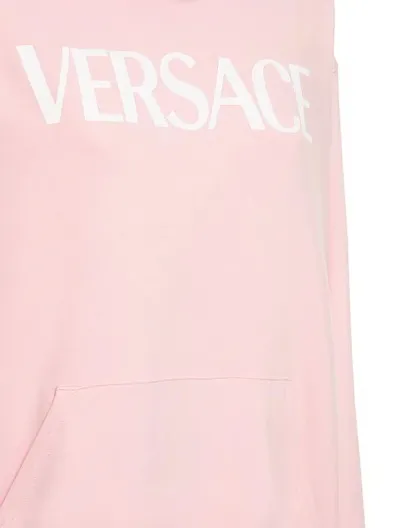 VERSACE  |Street Style Long Sleeves Cotton Logo Hoodies & Sweatshirts