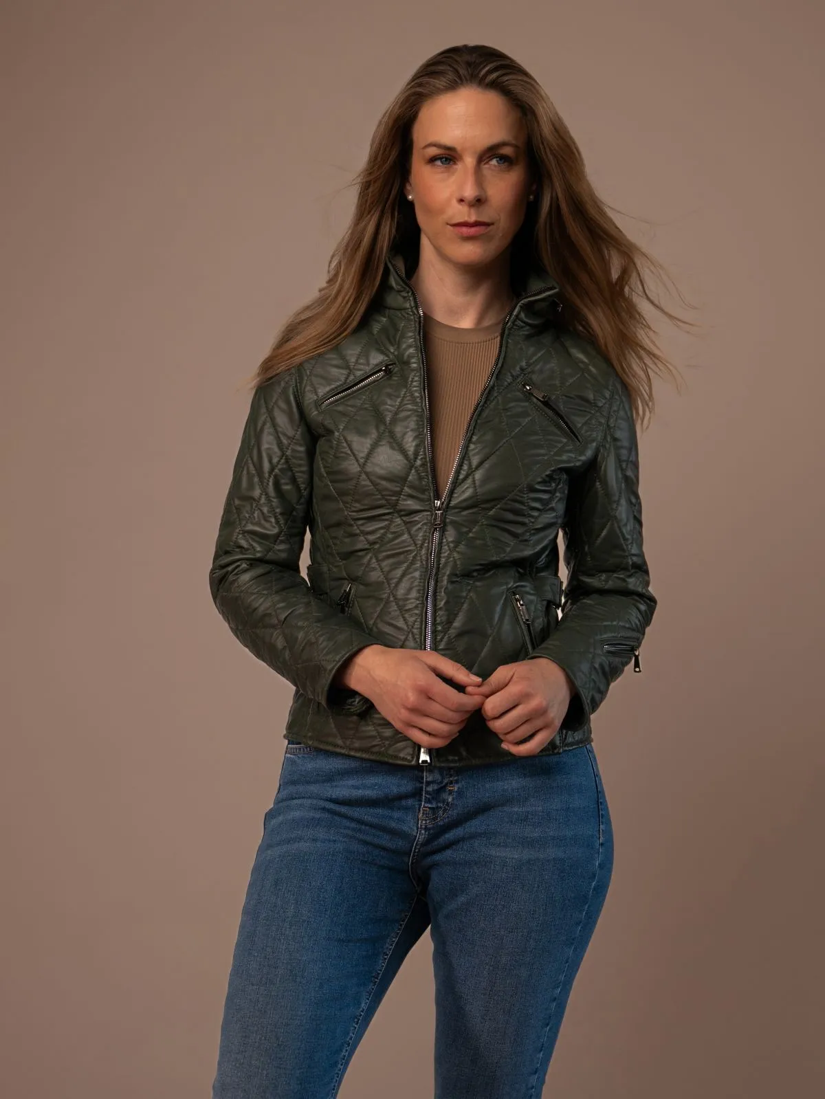 Virginia Ladies Quilted Leather Jacket, 2.499,00 €