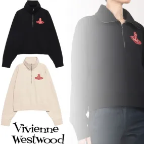 Vivienne Westwood  |Blended Fabrics Long Sleeves Plain Logo