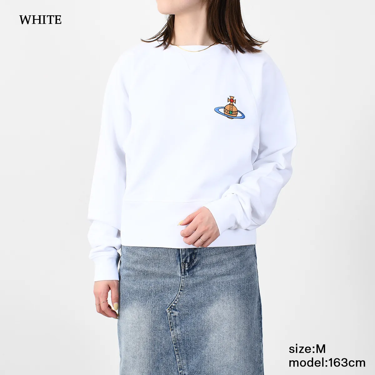 Vivienne Westwood  |Crew Neck Long Sleeves Plain Cotton Logo