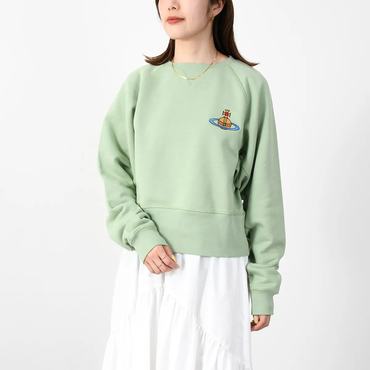 Vivienne Westwood  |Crew Neck Long Sleeves Plain Cotton Logo