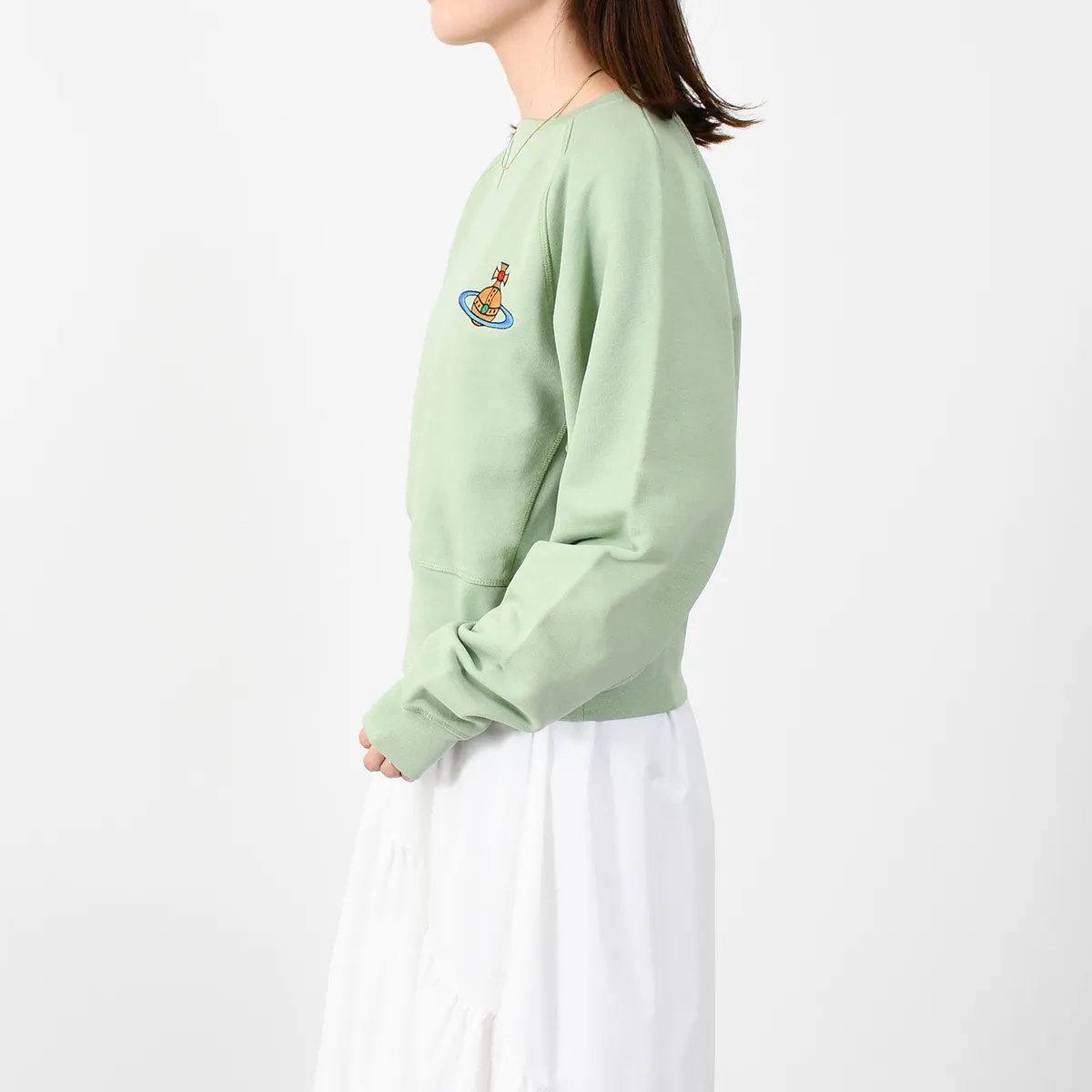 Vivienne Westwood  |Crew Neck Long Sleeves Plain Cotton Logo