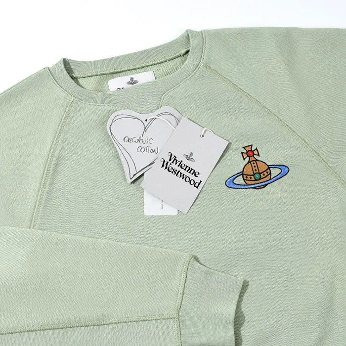 Vivienne Westwood  |Crew Neck Long Sleeves Plain Cotton Logo