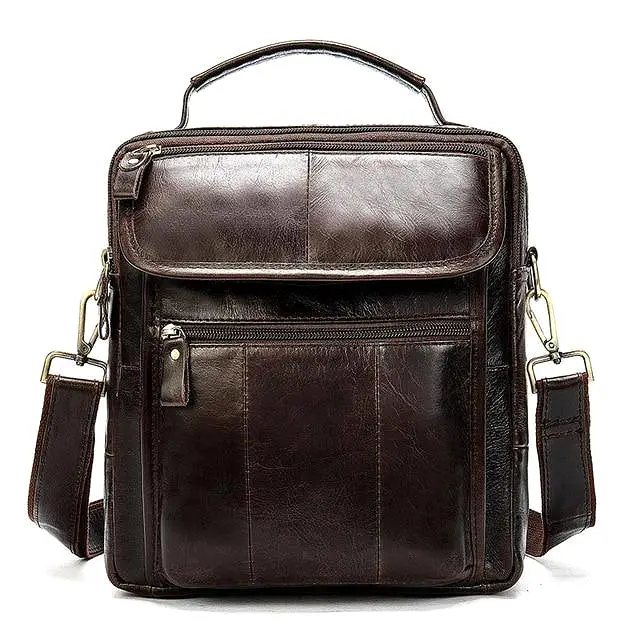 WESTAL Men's Genuine Leather Crossbody Shoulder Bags 8870