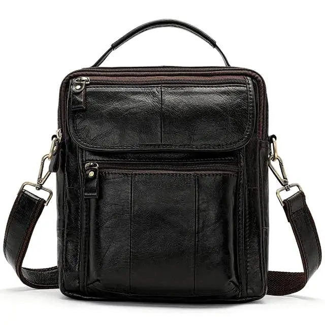 WESTAL Men's Genuine Leather Crossbody Shoulder Bags 8870