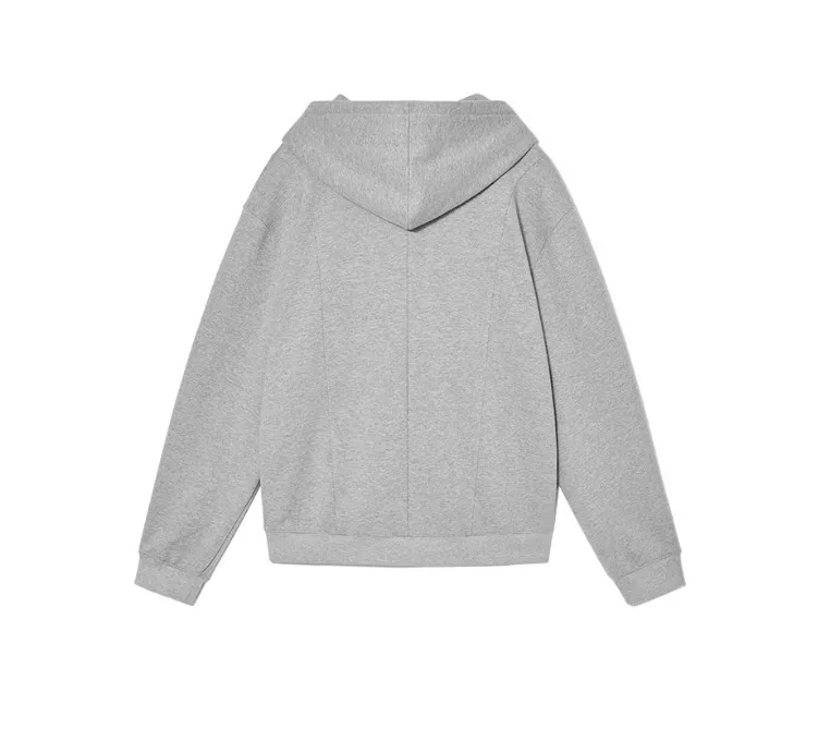 WOOALONG  |[WOOALONG]★ Signature slit hood zip-up