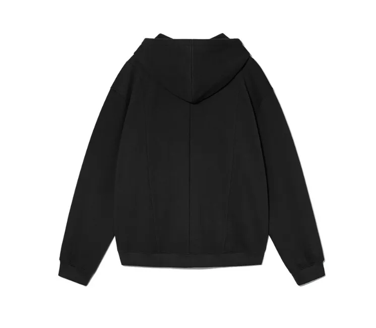 WOOALONG  |[WOOALONG]★ Signature slit hood zip-up