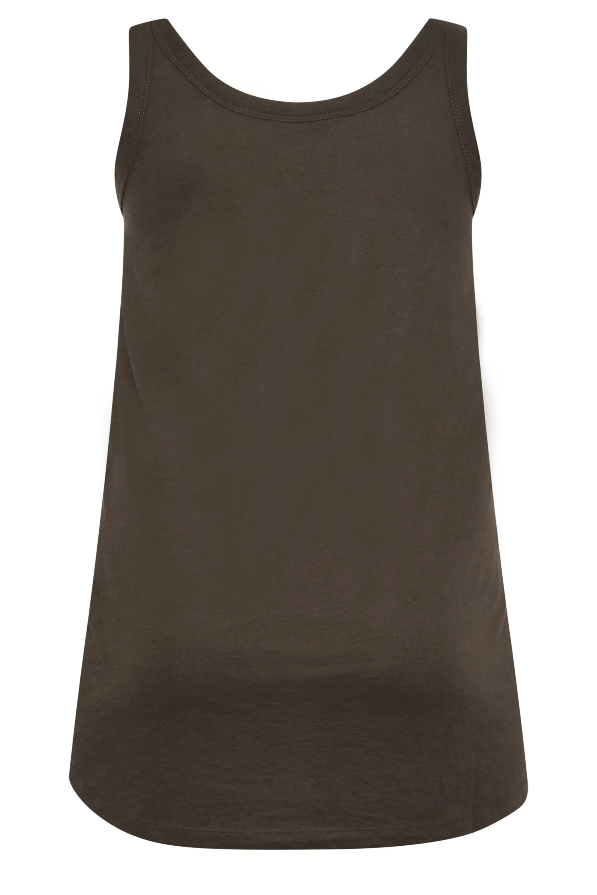 YOURS Curve Chocolate Brown Vest Top